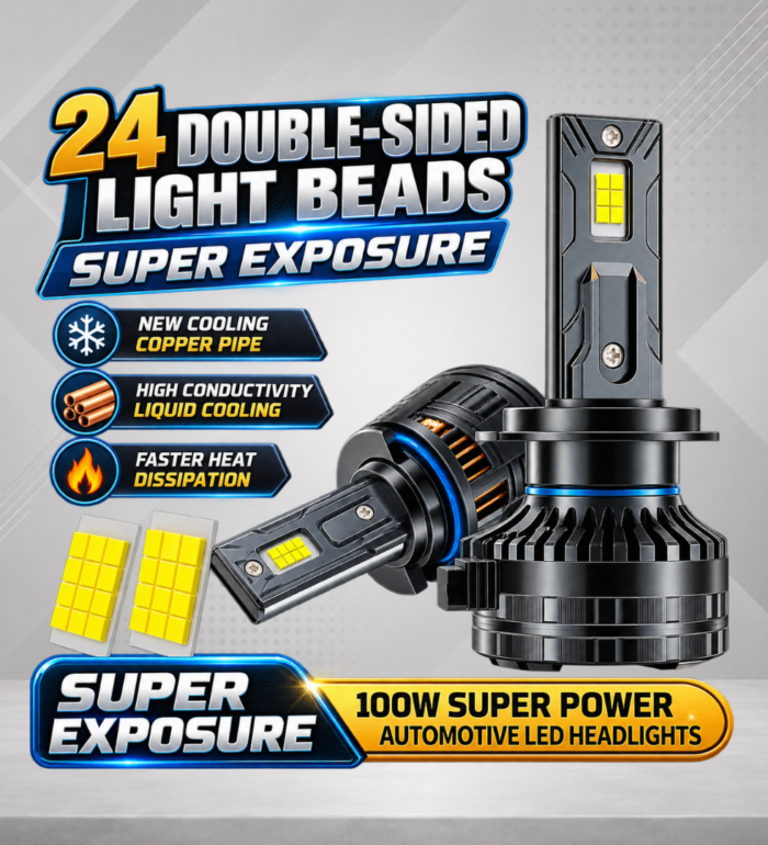 Rock Audio 100W Super Power Automotive LED Headlights