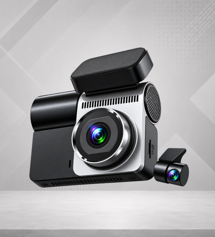 Rock Audio RA-E49 4K Dual Dash Cam with 2K Rear Camera & 3.39-Inch Display